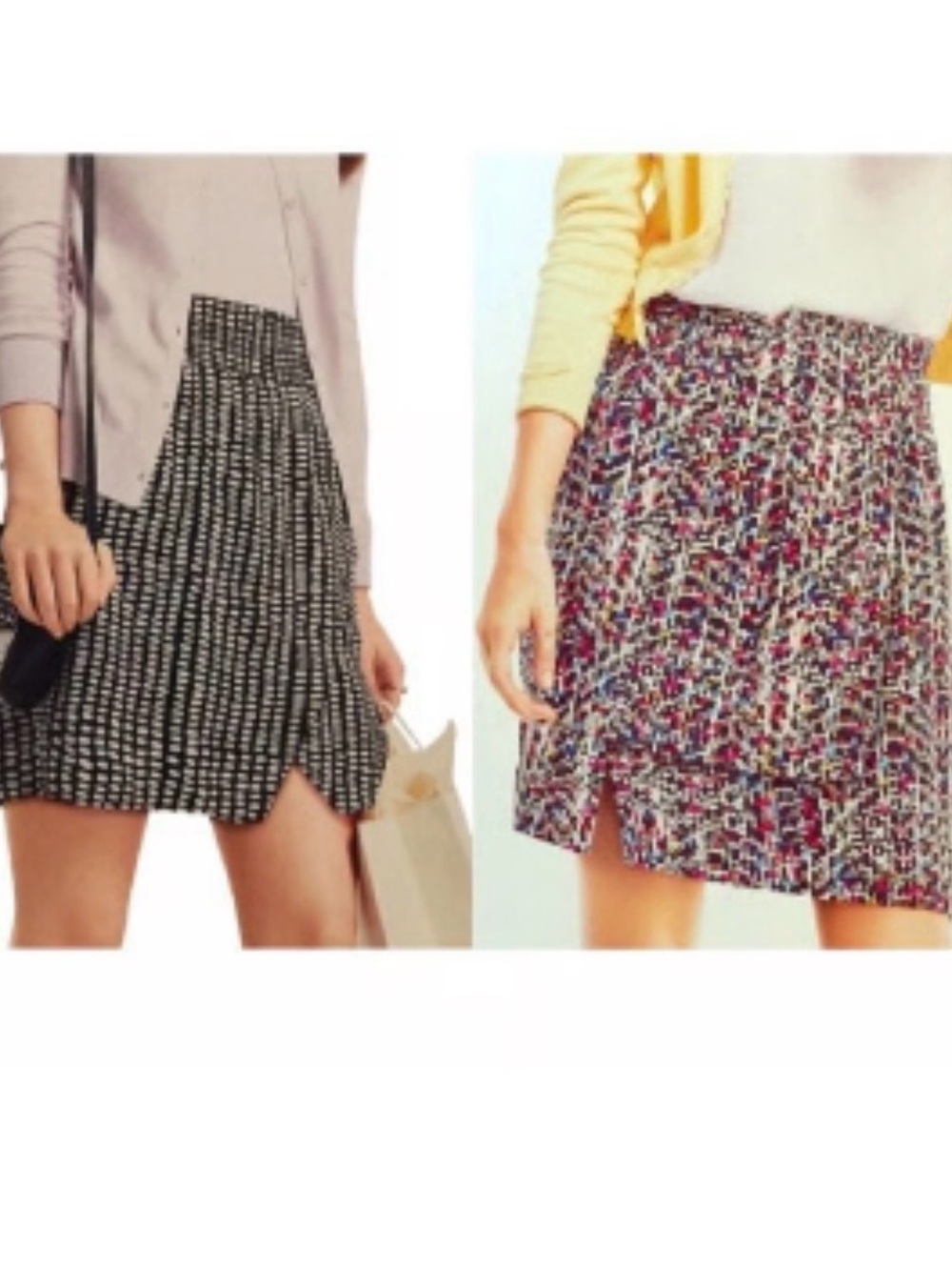 CAbi Reversible Skirt Multicolor Print Small